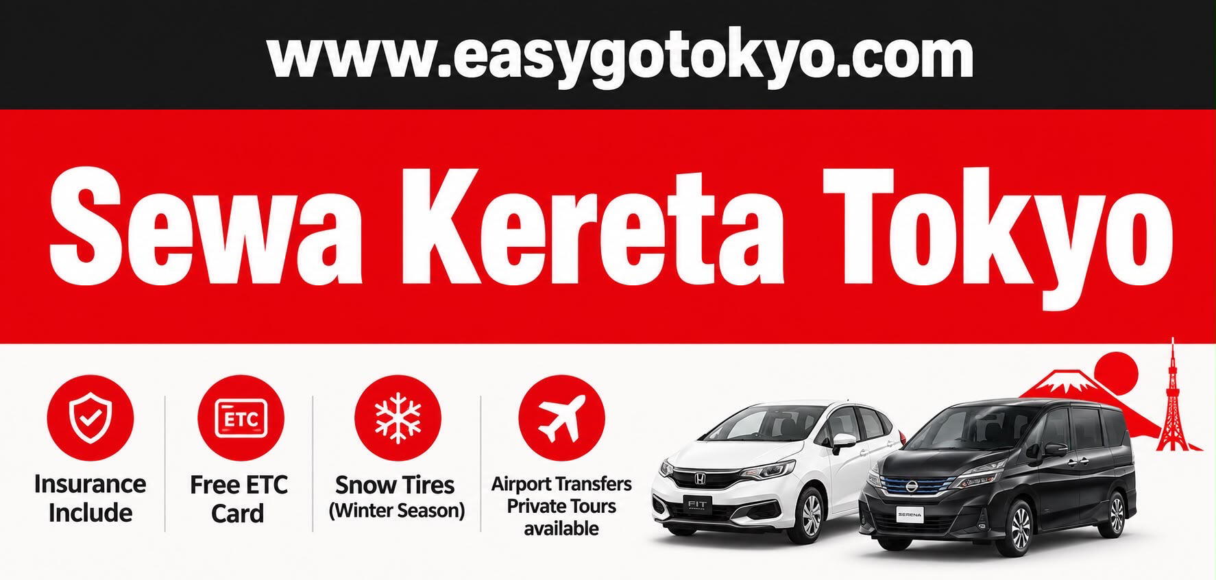EasyGo Car Rental - Sewa Kereta Tokyo